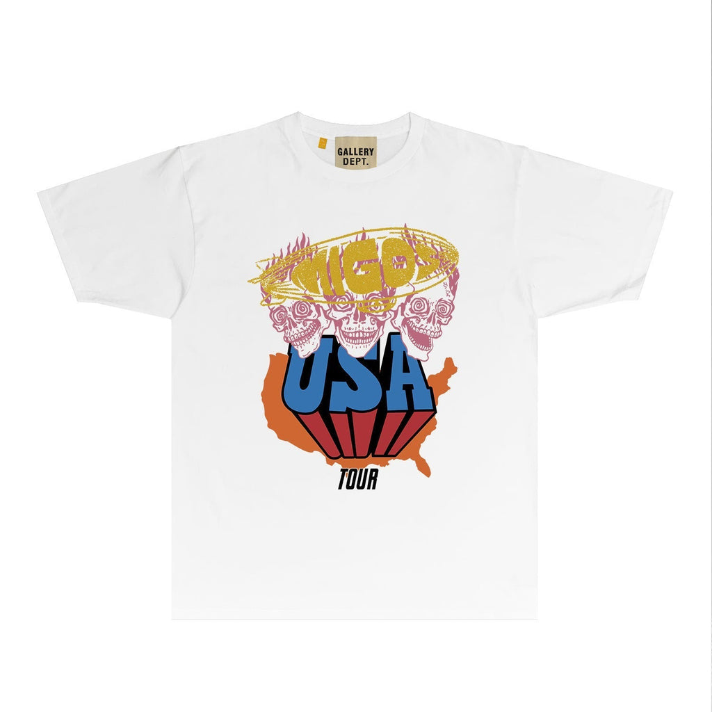 Gallery Dept T Shirts European And American Tee Shirt Short Sleeve T-Shirt Blouse